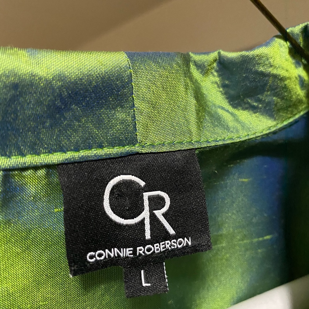 Connie Robertson green evening top